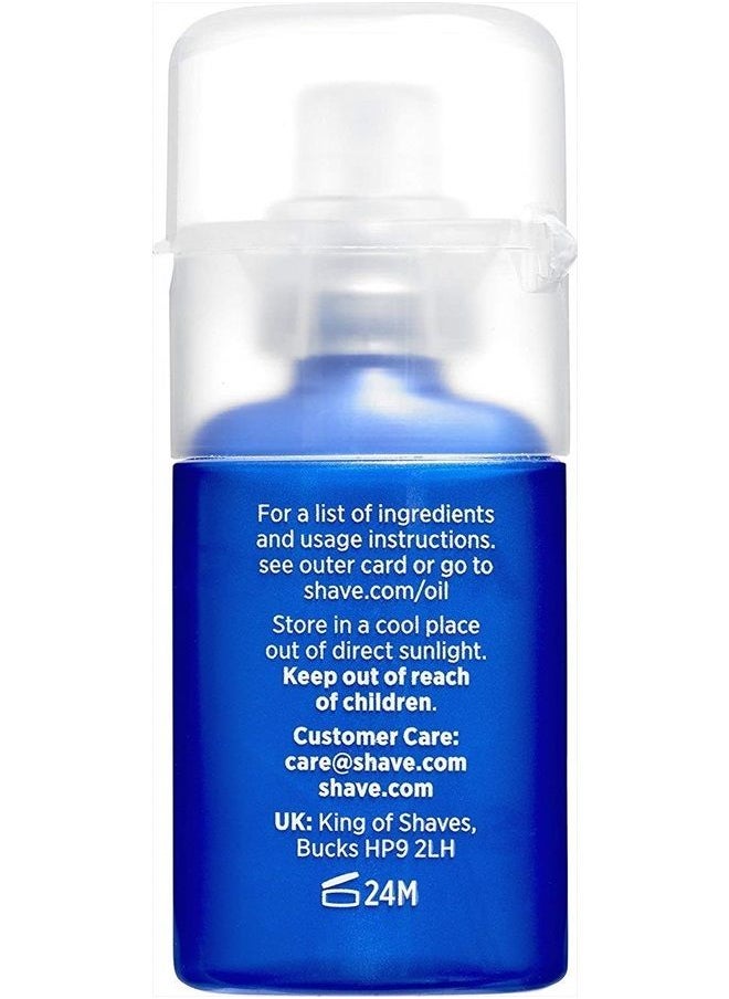 King of shaves Sensitive Advanced Shaving Oil With Handy Pump 30 ml  - Image 2