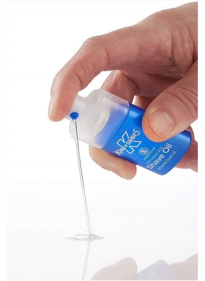 King of shaves Sensitive Advanced Shaving Oil With Handy Pump 30 ml  - Image 5