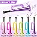 Poen 12 Pcs Toy Trumpet Kids Mini Metallic Trumpet Parties Musical Blow Horn Instruments Plastic Noise Makers for Kids Events Party Favors Music Class Stage Props 7 Inch Easter DayColorful - Image 4