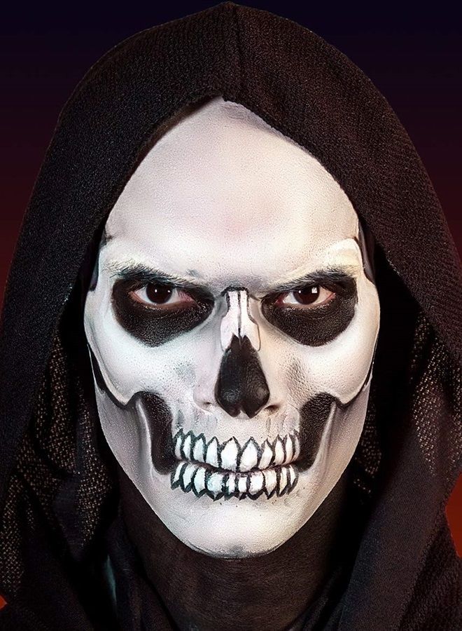 Graftobian طقم مكياج جمجمة - مجموعة مكياج هيكل عظمي للأزياء، الكوسبلاي، والهالوين - Image 2