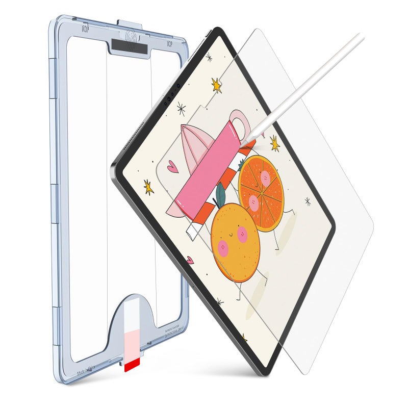 KCT Paperfeel Glass Screen Protector Compatible with iPad Pro 129 6th5th4th3rd Generation 2022202120202018 Matte Surface Tempered Glass EZ Kit