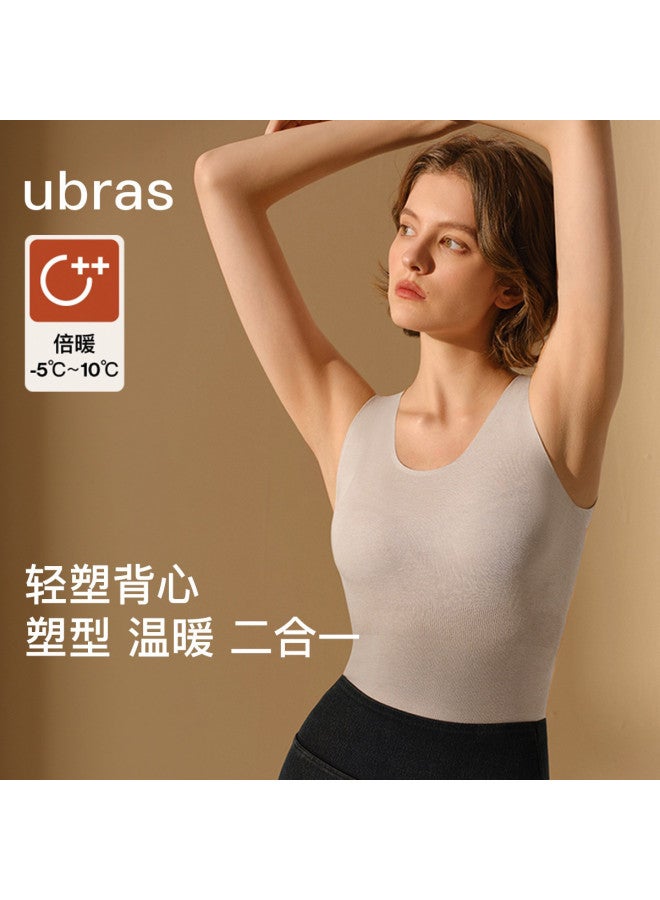 ubras Light Shaping Wool Sleeveless Slimming Basic Tank Top For Women, Autumn - Image 4