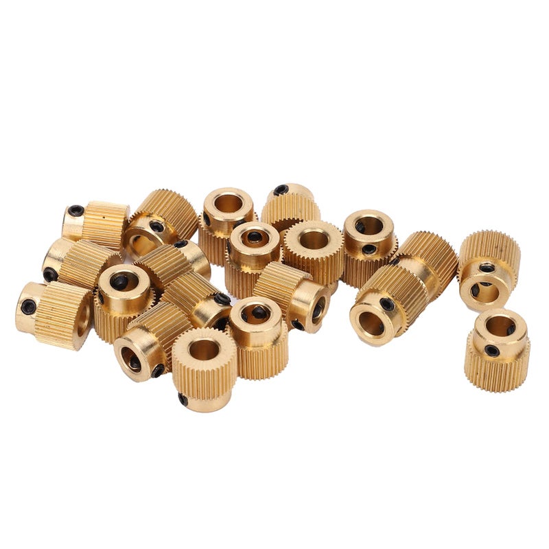 Brass Gear 40 Teeth Drive 11mm x 11mm For 3D Printer Smooth Transmission Pack of 20 - Image 4