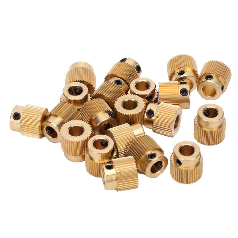 Brass Gear 40 Teeth Drive 11mm x 11mm For 3D Printer Smooth Transmission Pack of 20 - Image 3