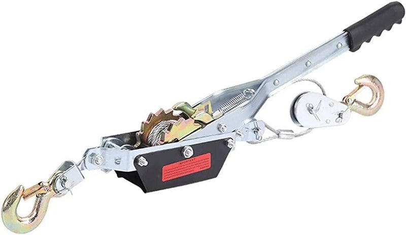 HELLARO Heavy-Duty 4-Ton Dual Gear Power Hand Puller With Cable Rope, Dual (2) Gear, 1 Set, Multicolor - Image 1