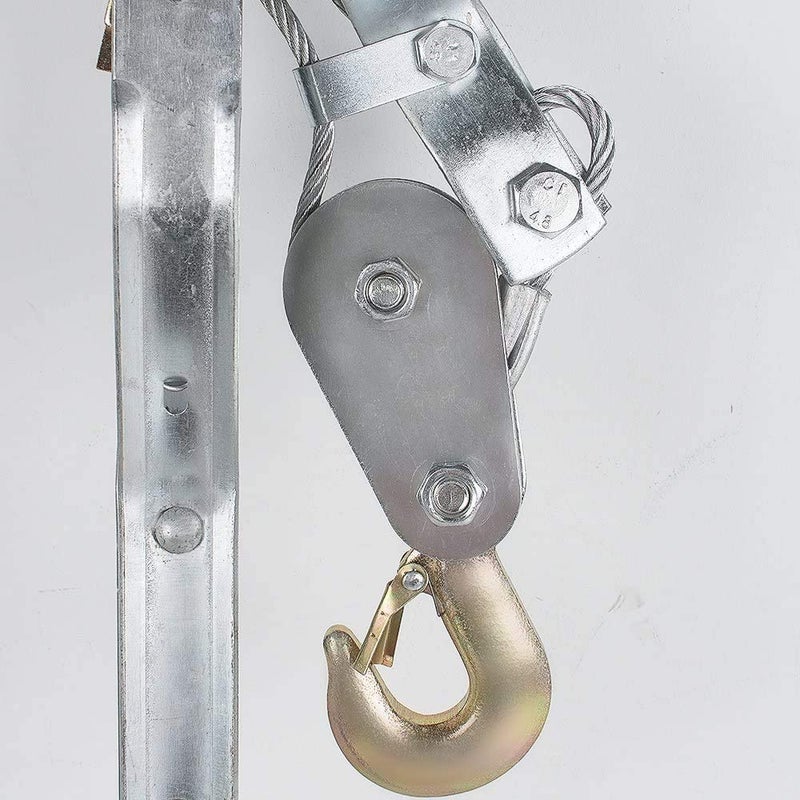 HELLARO Heavy-Duty 4-Ton Dual Gear Power Hand Puller With Cable Rope, Dual (2) Gear, 1 Set, Multicolor - Image 3