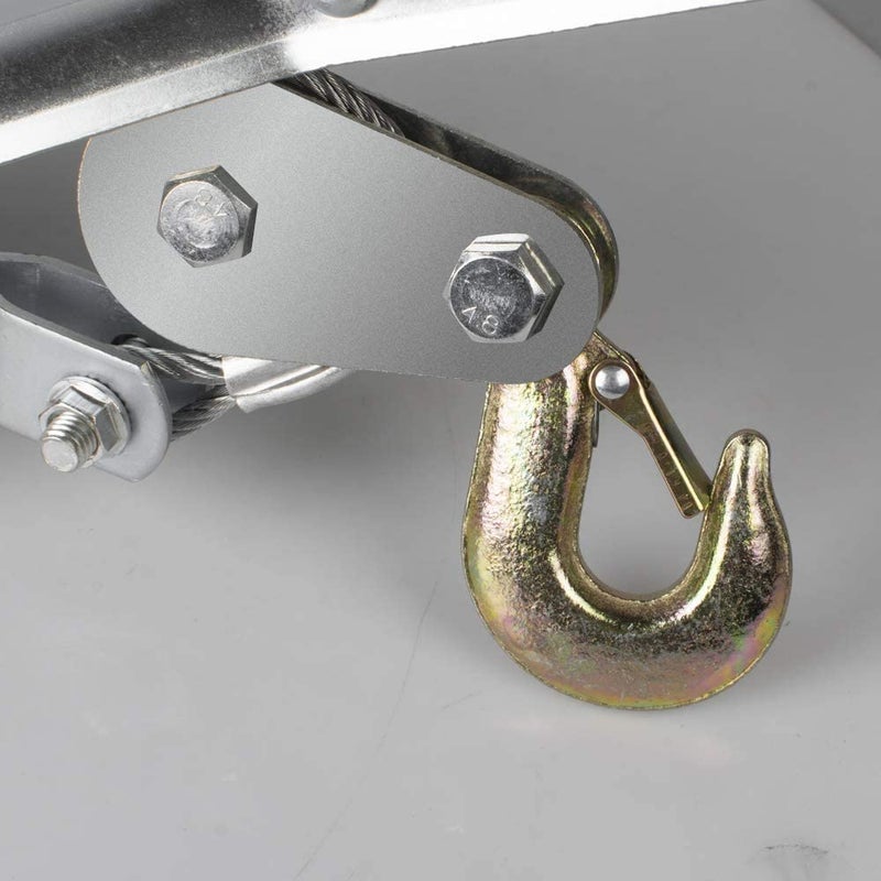 HELLARO Heavy-Duty 4-Ton Dual Gear Power Hand Puller With Cable Rope, Dual (2) Gear, 1 Set, Multicolor - Image 4