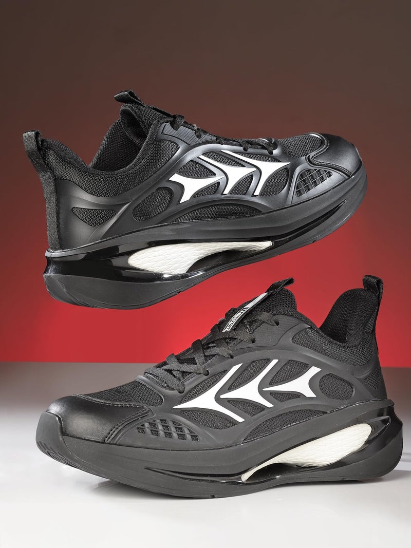 Action | Athleo | TURBO-403 | Men's | Lace-Up | Running | Shoes | Trendy | Lightweight | Comfortable | Durable | Sports | Shoes - Image 2