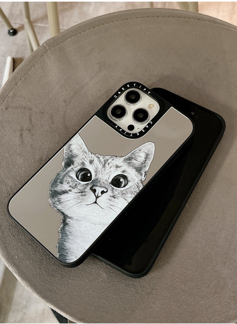 Casetify - Apple iPhone 15 Pro Case Probe Cat Magnetic Adsorption Phone Cover - Mirror Face - Image 1