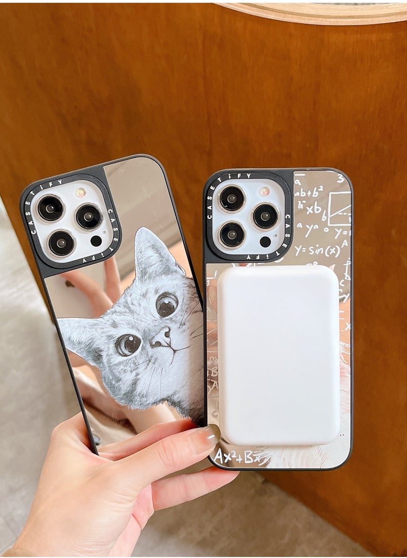 Casetify - Apple iPhone 15 Pro Case Probe Cat Magnetic Adsorption Phone Cover - Mirror Face - Image 1