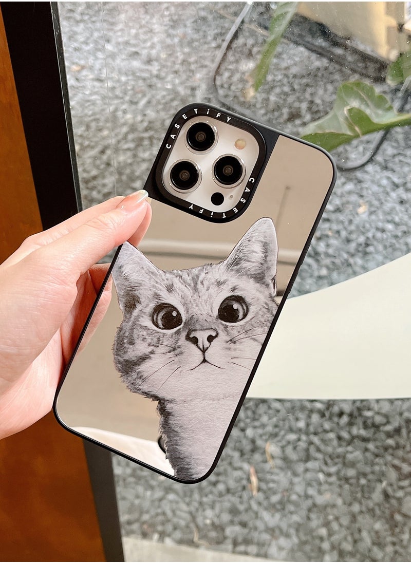 Casetify - Apple iPhone 15 Pro Case Probe Cat Magnetic Adsorption Phone Cover - Mirror Face - Image 1