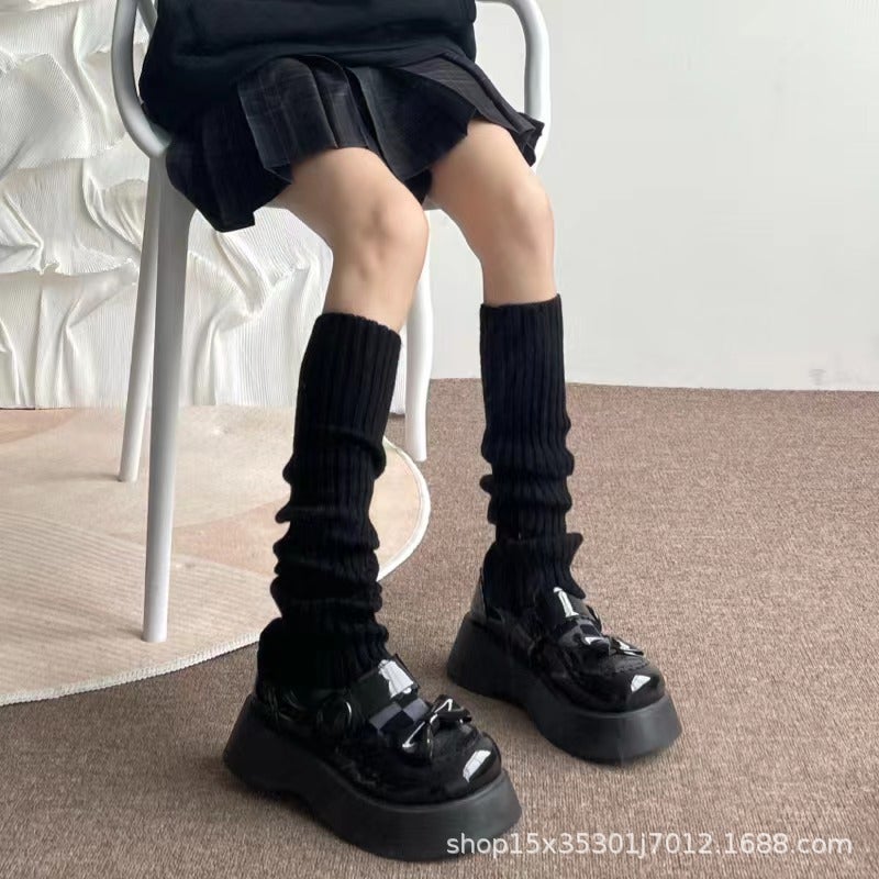 Generic White socks JK all-match spring and summer thin calf cover lolita lolita cute Japanese pile socks summer  - Image 1