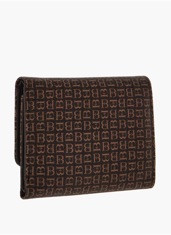 Flora Bella By Shoexpress Womens Textured Tri-Fold Wallet With Button Closure  - Image 2