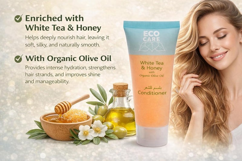 Eco Care Conditioner Travel Size in 30ml (1015 oz)  Transparent Flip Cap  Amenities For Hotels Hospitals & Rentals (Case of 125) - Image 2