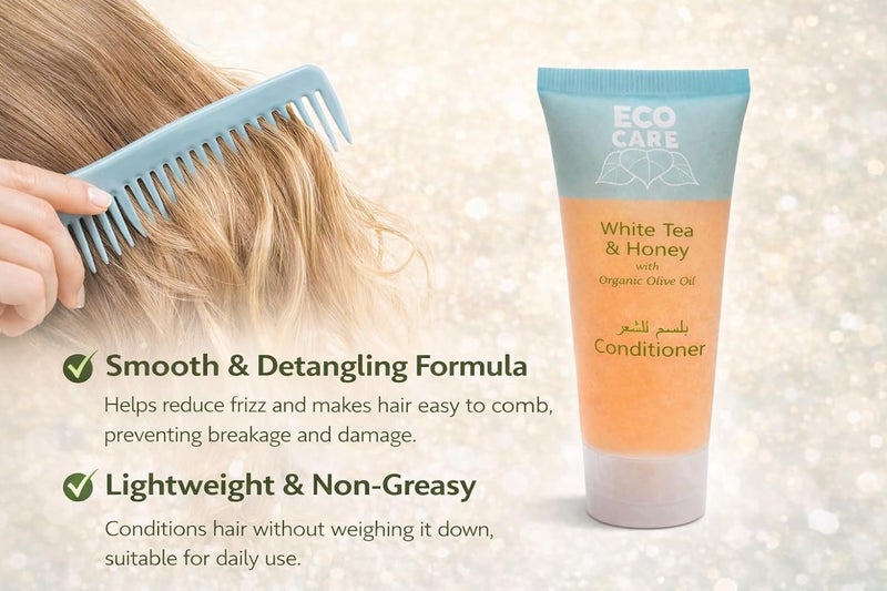Eco Care Conditioner Travel Size in 30ml (1015 oz)  Transparent Flip Cap  Amenities For Hotels Hospitals & Rentals (Case of 125) - Image 3