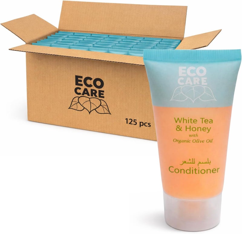 Eco Care Conditioner Travel Size in 30ml (1015 oz)  Transparent Flip Cap  Amenities For Hotels Hospitals & Rentals (Case of 125) - Image 1