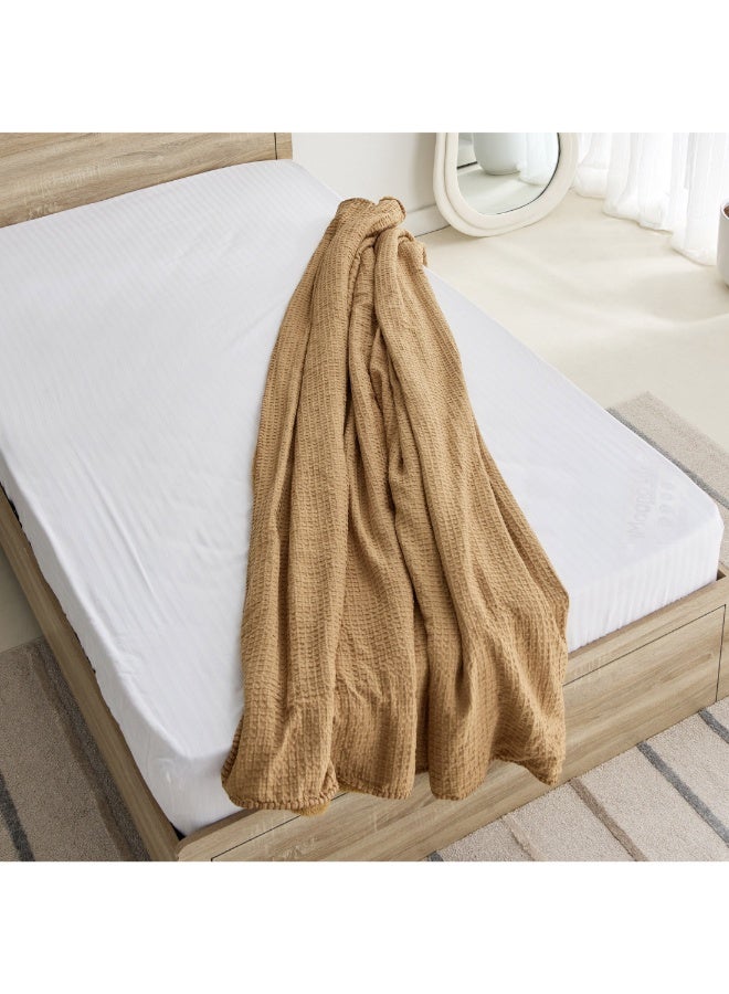 Home Box Serene Waffle Double Layer Twin Blanket 150 X 200 Cm - Image 2