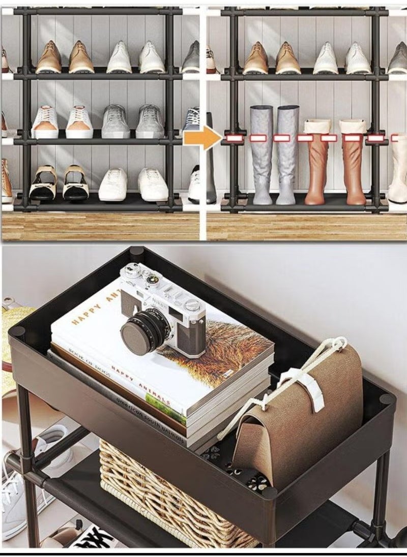 Modern Shoe Rack with Three Shelves  - Stylish and Contemporary Design (black or white) - pzsku/ZC60B1FA1CFFBDF231DFCZ/45/_/1734127382/04783846-af97-4ea5-a4f3-75e0003b33d7