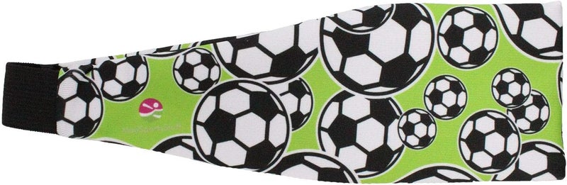 MadSportsStuff Crazy Soccer Headband with Soccer Ball Logos - Image 2