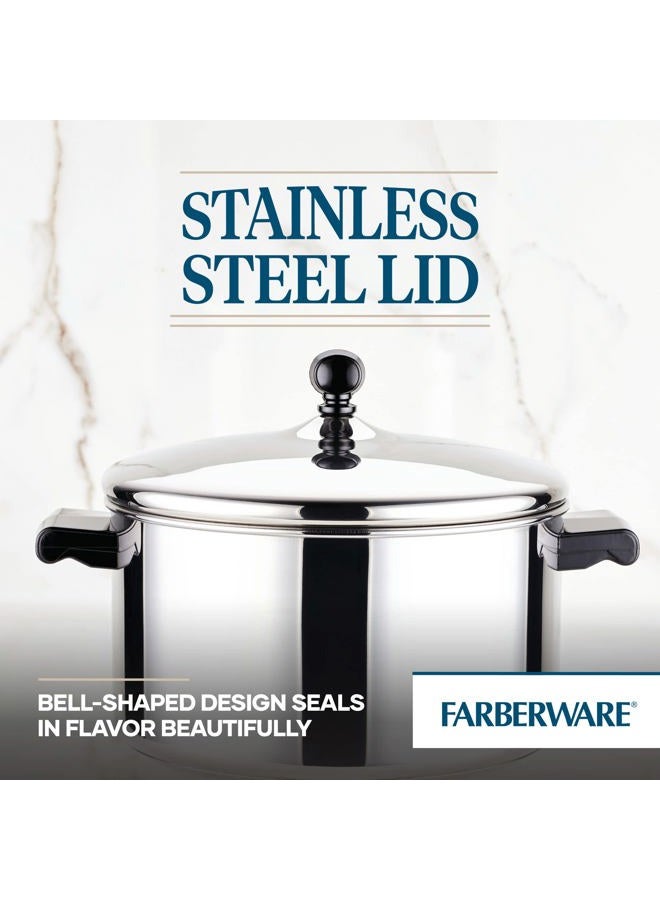 Farberware Classic Stainless Steel 6-Quart Stockpot with Lid, Stainless Steel Pot with Lid, Silver - Image 5
