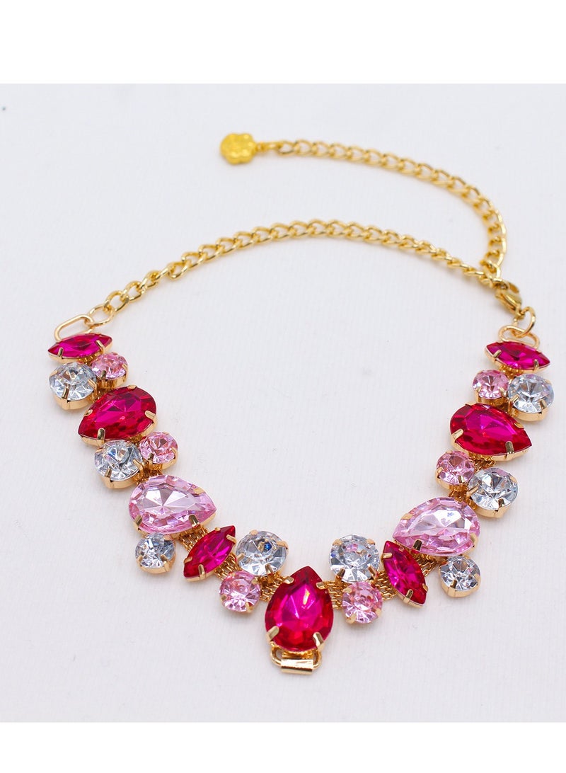 Innoshine Pet Jewelry Necklace Collar with Crystal Gemstone Fashion Diamond Necklace For Cat and small Dogs Adjustable Pet Collar for Wedding and Party - Image 3
