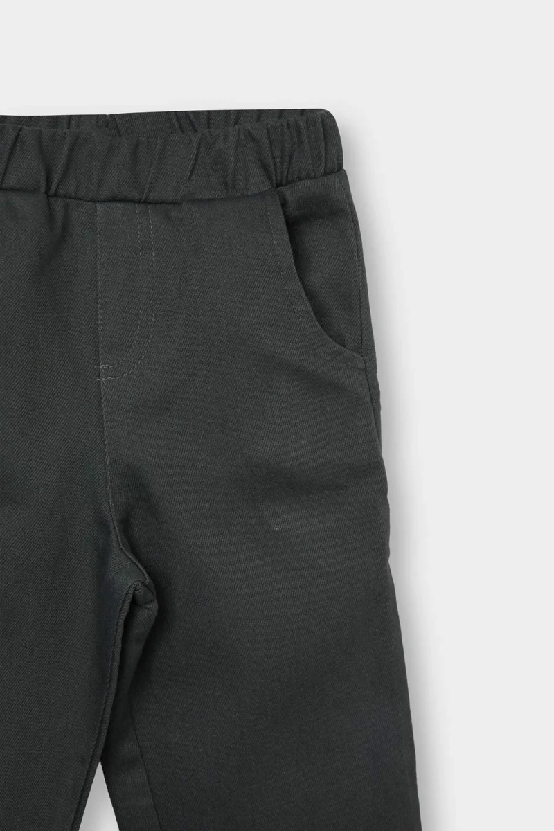 ديفاكتو Baby Boy Label Printed Gabardine Trousers