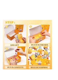KASTWAVE Surprise Gift Box Explosion for Money, Explosion for Money Cash Birthday Money Box Exploding Gift Box, Cash Explosion Luxury Gift Box for Birthday Anniversary   Proposal (15 Bounces)  - Image 4
