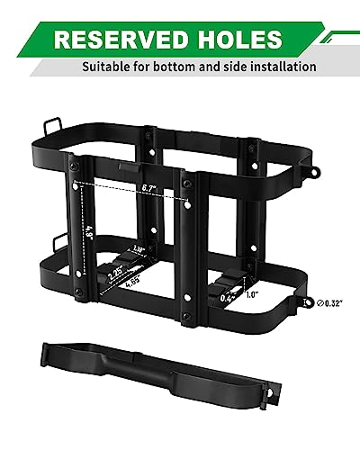 Racewill 5 Gallon Water Storage Containers Holder Mount - Only Compatible with Scepter Water Container and Fuel Can 20L - Lockable Mounting Bracket for Camping, RV, and Overlanding - Image 3