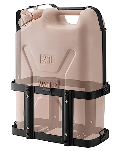 Racewill 5 Gallon Water Storage Containers Holder Mount - Only Compatible with Scepter Water Container and Fuel Can 20L - Lockable Mounting Bracket for Camping, RV, and Overlanding - Image 1