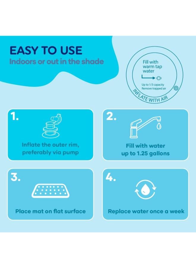 كيدز زون سجادة مائية كبيرة جدًا قابلة للنفخ للتشمس على البطن - Image 2