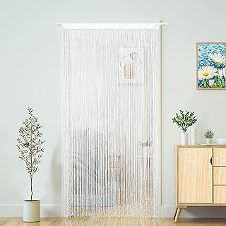 YaoYue YaoYue Doorway String Curtain Door Curtains,Boho Hippie Hanging Patio Tassels Screen Room Decor Bedroom Wall Window - Image 1