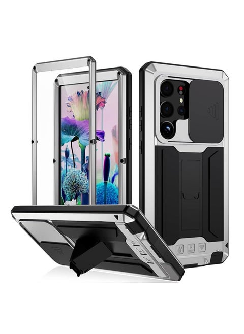Samsung S23 Ultra/S23 Plus/S23 Metal Hard Armor Case, Phone Case with Screen Protector and Lens Protector Harry Potter Metal Military Grade Durable Case
