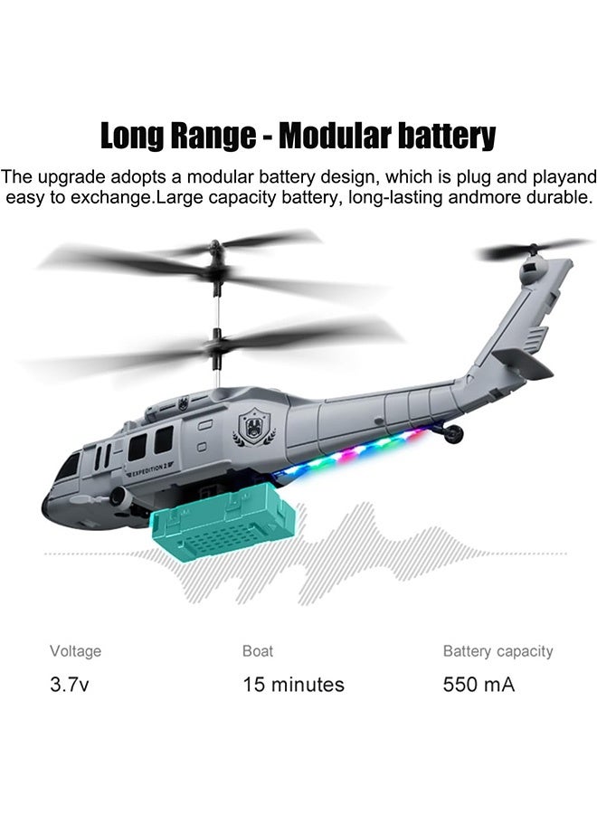 Remote Control Helicopter with Intelligent Hovering Gesture Sensing and Obstacle Avoidance Flight Functions It is Suitable for Adults Children and Beginners(Grey)  - Image 5