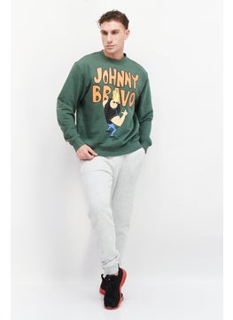 Men Crew Neck Graphic Print Long Sleeves Sweatshirt, Green Combo - pzsku/ZC60B7056908110C7CC00Z/45/_/1729779326/8bbc790d-89fb-4748-8a94-4a9867394ea8