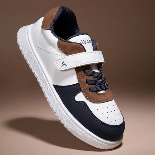 AVANT Kids MiniVogue Sneakers (AVKSH010CL01SIZE12_Tan/Navy_UK12) - Image 2