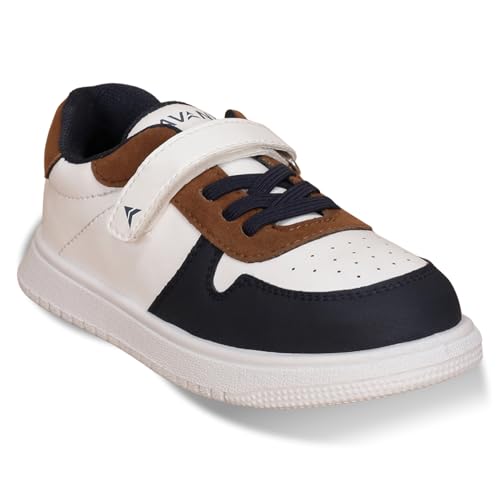 AVANT Kids MiniVogue Sneakers (AVKSH010CL01SIZE12_Tan/Navy_UK12) - Image 1