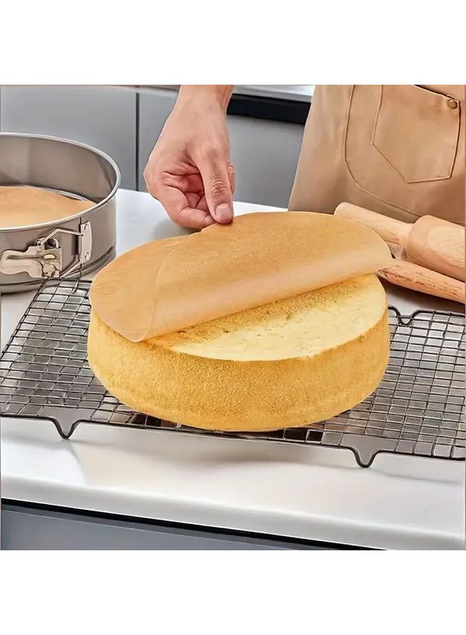 6 Inch 50 Sheets Non Stick Precut Round Parchment Paper For Baking Air Fryer - Image 5