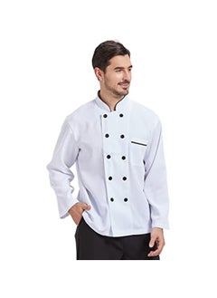 NIBEMINENT Unisex Chef Kitchen Long Jacket for Men and Women  - Image 2