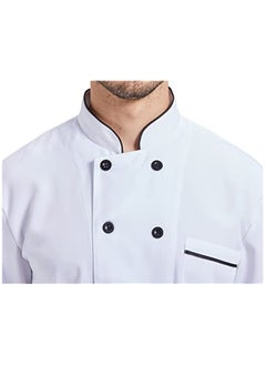 NIBEMINENT Unisex Chef Kitchen Long Jacket for Men and Women  - Image 5