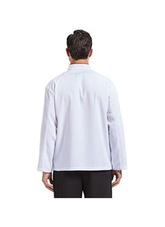 NIBEMINENT Unisex Chef Kitchen Long Jacket for Men and Women  - Image 3