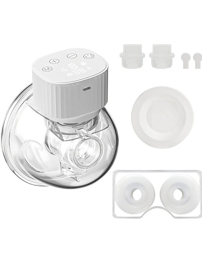 ريوليو مضخة ثدي قابلة للارتداء، مضخة ثدي كهربائية بدون استخدام اليدين، بشاشة LCD، تكنولوجيا عالية، 3 أوضاع، 9 مستويات، منخفضة الضوضاء، غير مؤلمة وصديقة للبشرة، خالية من BPA، (واحدة) - Image 1