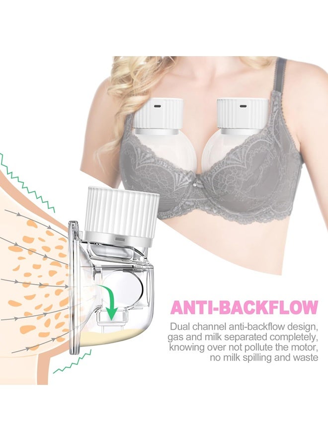 ريوليو مضخة ثدي قابلة للارتداء، مضخة ثدي كهربائية بدون استخدام اليدين، بشاشة LCD، تكنولوجيا عالية، 3 أوضاع، 9 مستويات، منخفضة الضوضاء، غير مؤلمة وصديقة للبشرة، خالية من BPA، (واحدة) - Image 4