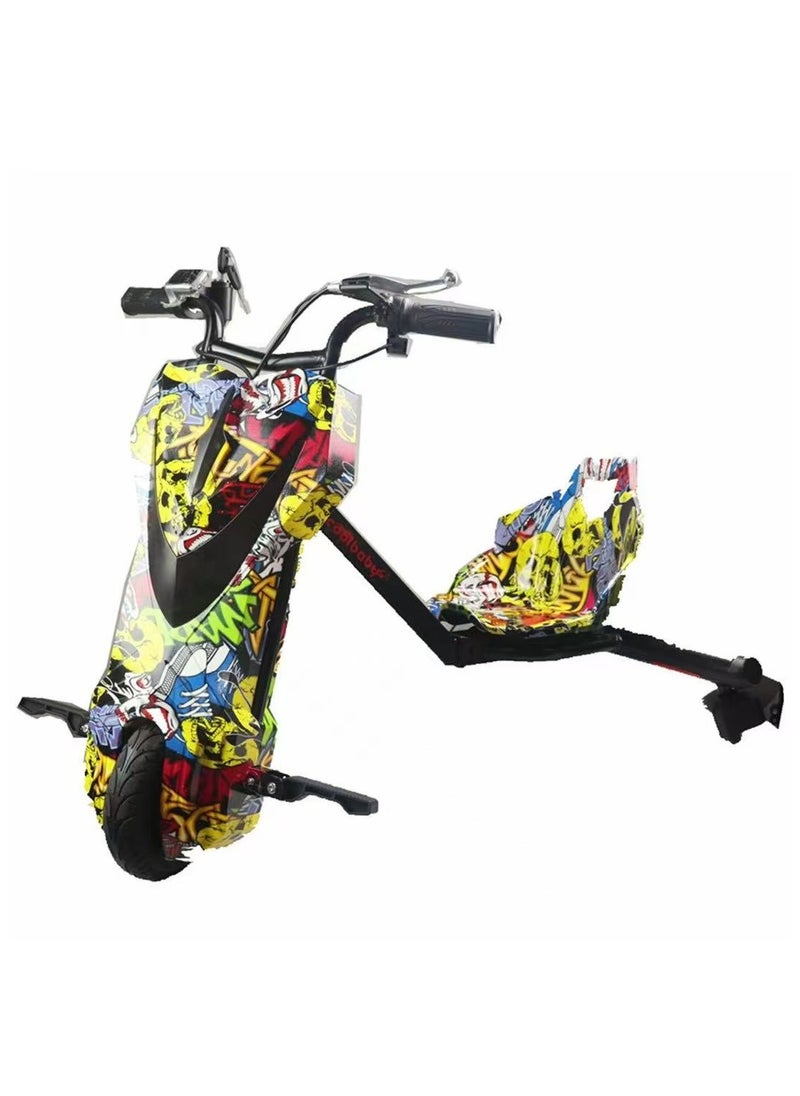 36V Kids Mini Electric Tricycle | Powerful driving toy with 8-inch front electric wheel, PU rear wheel and LED light | Adjustable speed | Perfect gift for boys and girls aged 8-14 | Fashionable colors 