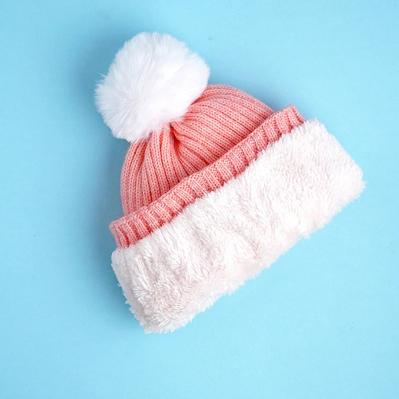 LITTLE SURPRISE BOX 2Pcs Peach Unicorn Themed Beanie Winter Cap With Matching Long Style Neck Muffler For Kids