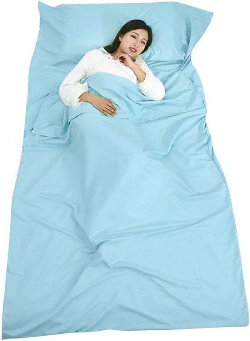 GGOOT Journey Sleeping Bag Liner Portable Camping Cotton Travel Sheet for Adults Backpacking Hotle Cabins 210 * 120 - Image 4
