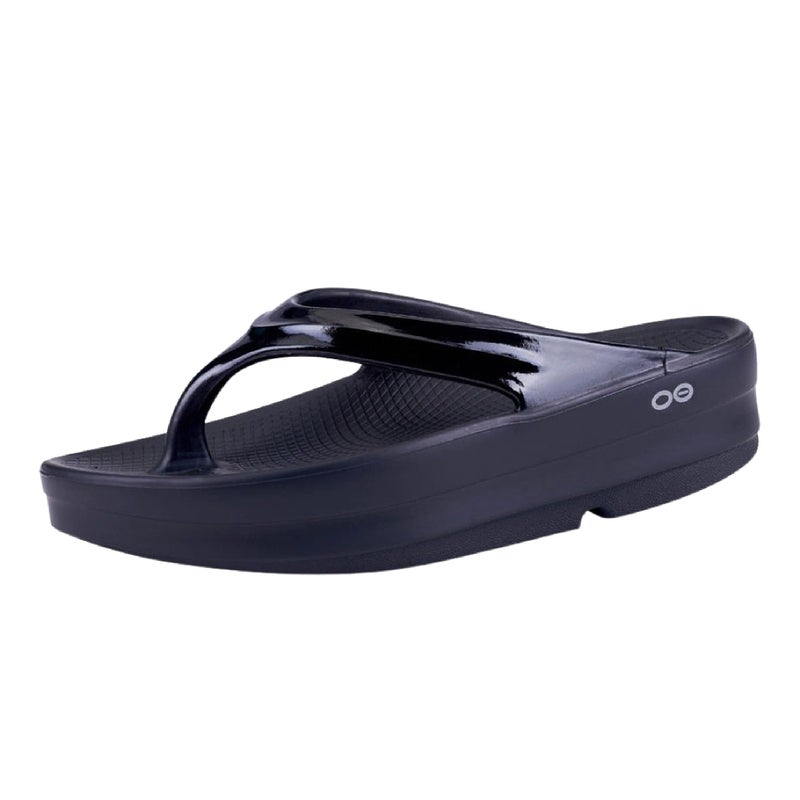 OOFOS OOmega OOlala Recovery Sandal, Black - Womenâ€™s Size 10 - Image 1