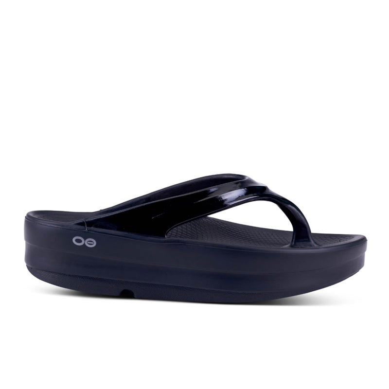 OOFOS OOmega OOlala Recovery Sandal, Black - Womenâ€™s Size 10 - Image 4