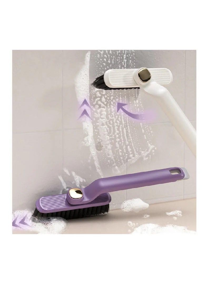 svk dream SVK Dream Multi-Function Bathroom Cleaning Brush, Tiles Cleaning Brush, Hard Bristle Rotating Crevice Gap Cleaning Brushes for Bathroom, Floor Cleaner Brush (Multi Colour)  - Image 4