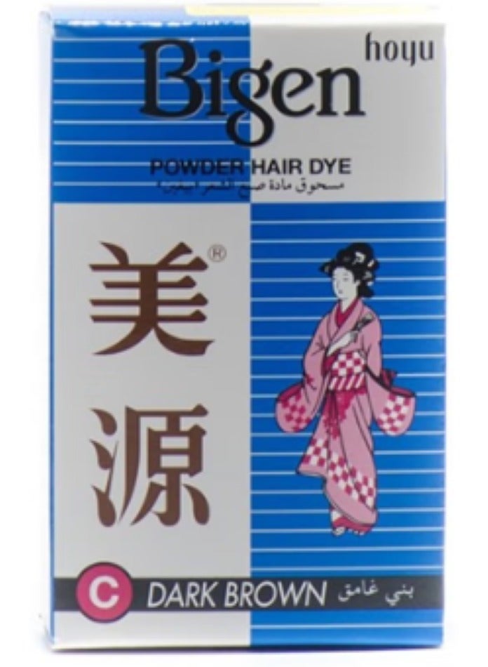 Bigen صبغة شعر بودرة بني أسود + أسود + بني غامق 3 قطع - Image 2