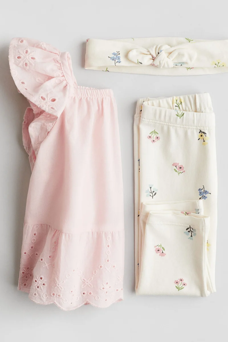 H&M 3-piece cotton set